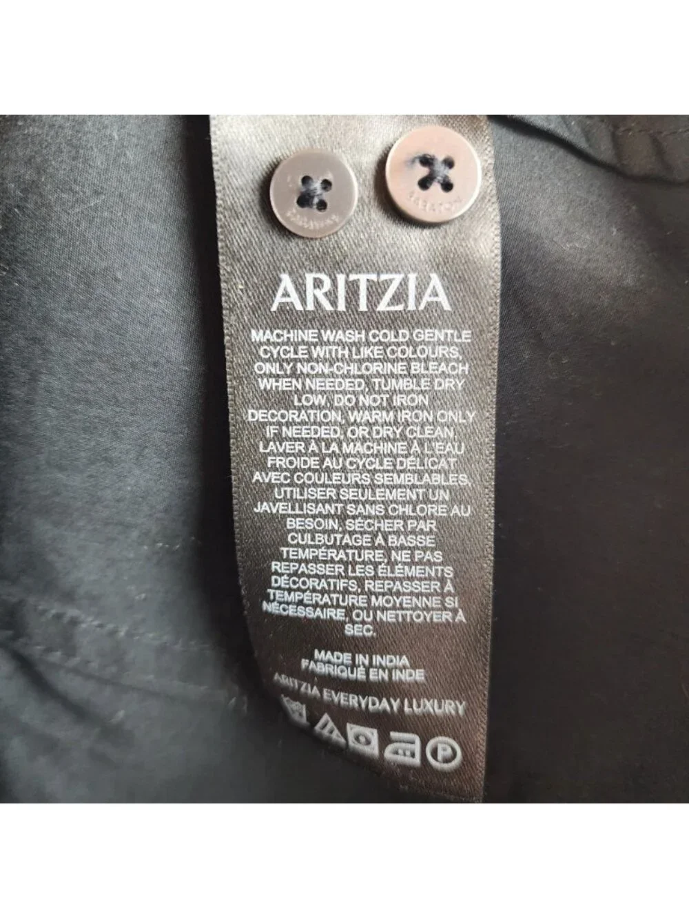 Aritzia Babaton Button-Up Shirt Women M Cotton Long Sleeve  Everyday Luxury